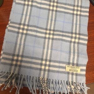Burberry Wool Blue Scarf